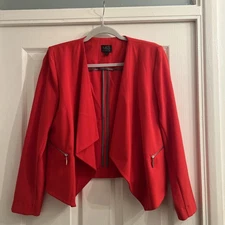 Marks & Spencer Women's  Smart  Red Jacket Size 16 Fully Lined