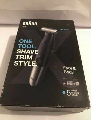 BRAUN XT5100- Rasoir hybride visage et corps (lame flexible 4D, 5 sabots) - Photo 1/4