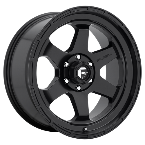16x7 Fuel D664 SHOK MATTE BLACK Wheel 5x160 (42mm)