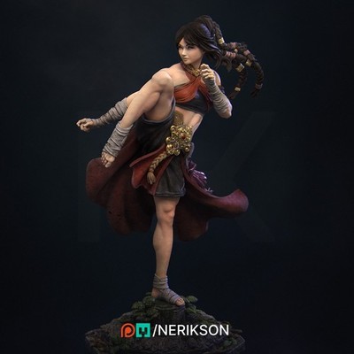 Jingwei, the Monk by Nerikson | D&D | DnD | Print on Demand