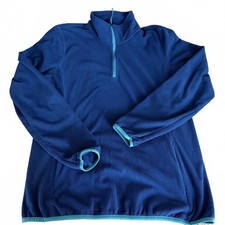 Vintage ORVIS 1/4 Zip Blue/Teal Fleece Mns SZ M.  Gorpcore CabinCore Y2K Hiking