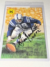 Gino Marchetti Goal Line Autograph “HOF 72” JSA CG22426
