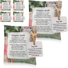 Prayer Quilt Set with Cross, Mini Scripture Gifts for Women and Pastors
