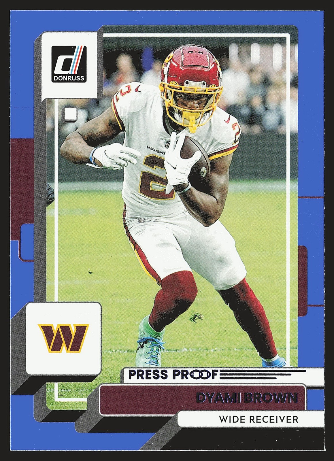 2022 Donruss #178 Dyami Brown Blue Press Proof