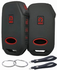 REPROTECTING Silicone Rubber Key Fob Cover Black Black,