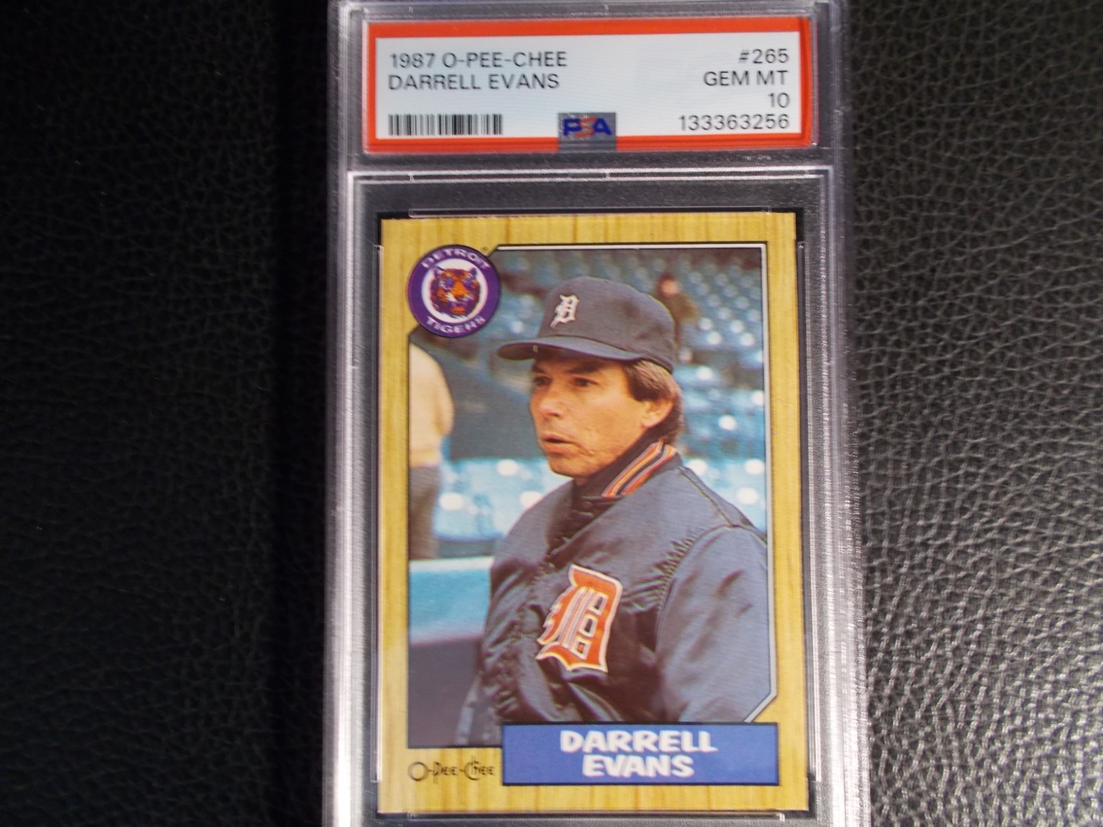 1987 O PEE CHEE #265 DARRELL EVANS PSA 10 !!!