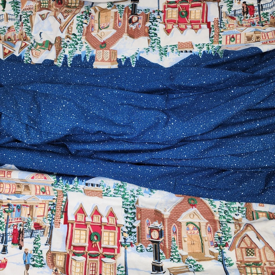 Antiguo pueblo vintage Daisy Kingdom doble borde 5 1/2 yardas Foto 3 de 4