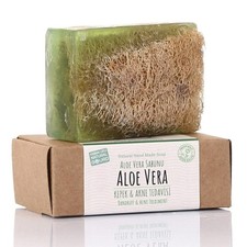 4 pack Aloe Vera Loofah soap bar