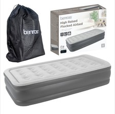 Benross Single Inflatable Airbed With Built-In Electric Pump - High Raised