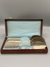 6x Suppenlöffel Alpaca Silberauflage Clarfeld 308g „Tulpen-Design“ In Box