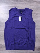 Lands End Vest Kids X-Large 18-20 Purple Pullover Sweater School Uniform