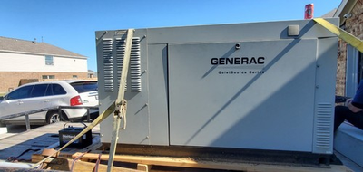 #ad 2010 48kw Generac Qt04842ANAX QuietSource Natural Gas Generator Single Phase $13000.00