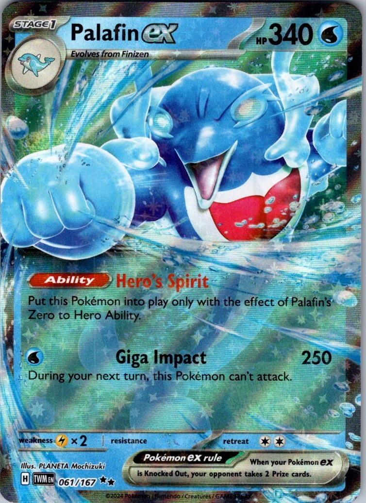 Palafin Ex 61/167 Twilight Masquerade Ultra Rare Holo -NM/M