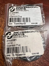 2x 21430381 Pro Parts Cylinder Head Plug Rear for Volvo S60 XC70 XC60 V60 C70