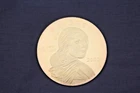 The Washington Mint 2000 Sacagawea 4 oz .999 Silver 24K Gold Overlay MINT