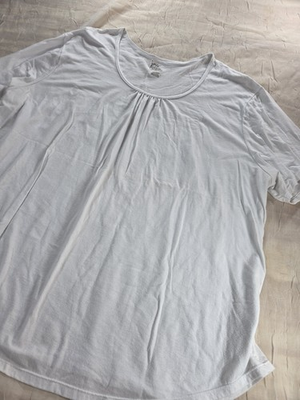 #ad JMS Just My Size Essential Tee Top 5X White Classic Relaxed Capsule Minimalist $7.99