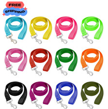 12 Pack Bulk Dog Leashes, 4FT Pet Lead Leash with Swivel Hook Multi-colored
