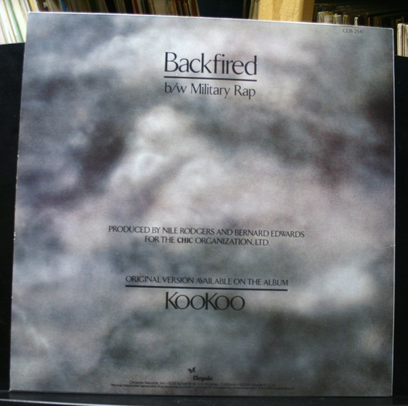 Backfired VINYL RECORD DEBBIE HARRY BACKFIRED SPECIAL LIMITED EDITION EXTENDED ...