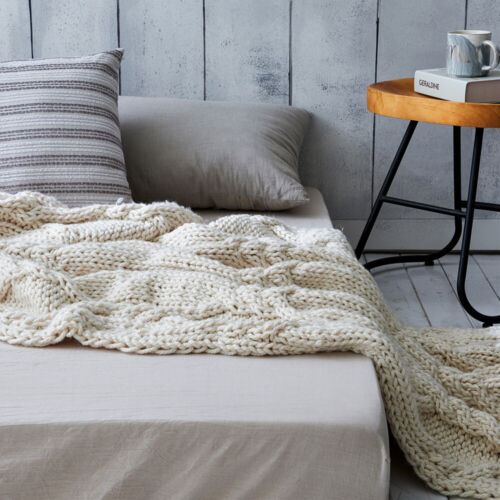 Coperta salotto a maglia morbida scialle soggiorno copertura divano coperta camera da letto - Foto 6 di 19