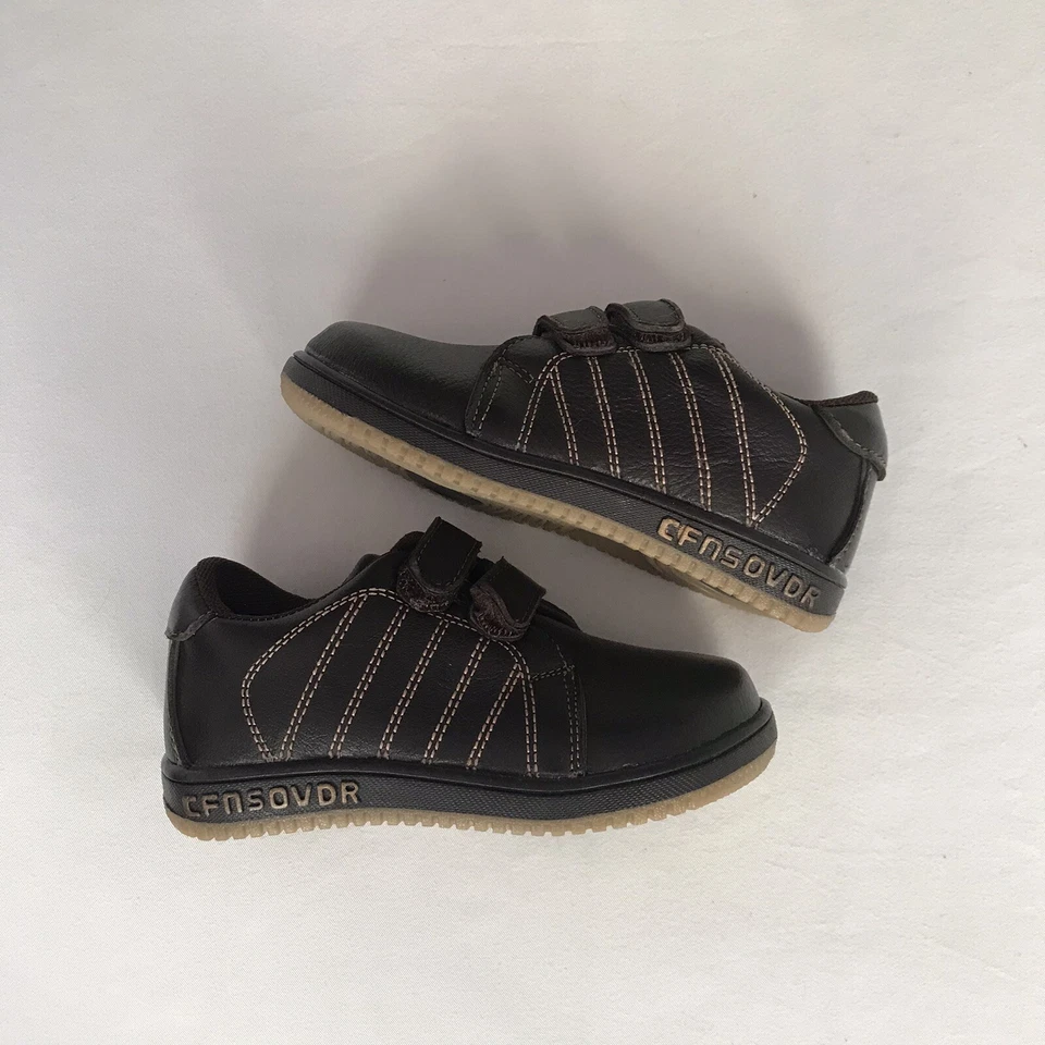Bebé Niño Infante Niño Pequeño Negro/Niño Zapatilla Cuero Zapatos Talla 6 7 8 9 10 11 Foto 4 de 4