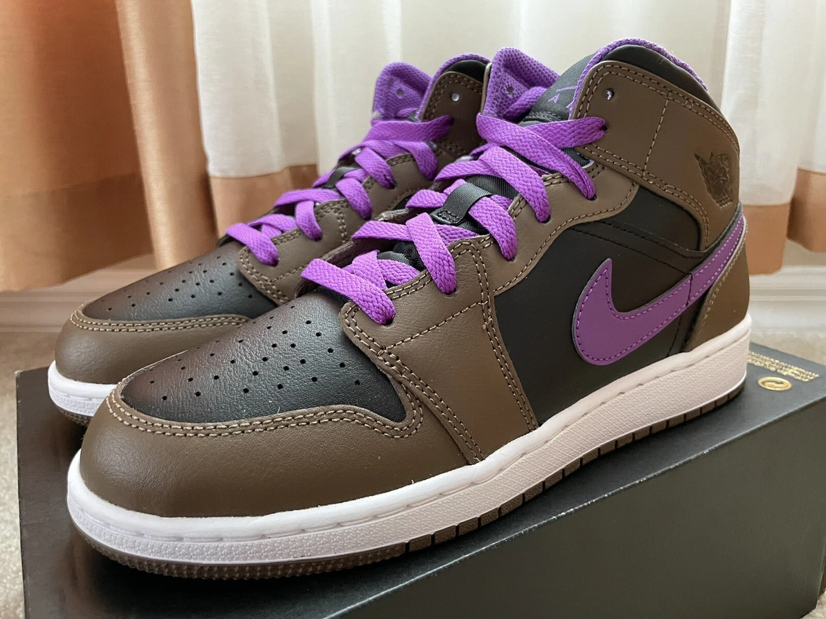 Air Jordan 1 Mid GS ‘Palomino’ DZ4458-100 Youth 6.5Y No-Lid