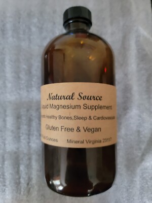 Natural Source Liquid Magnesium Supplement - 16 ounces (free shipping)