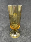 Vintage 1776-1976 Star Bicentennal Footed Amber Tumbler Glass