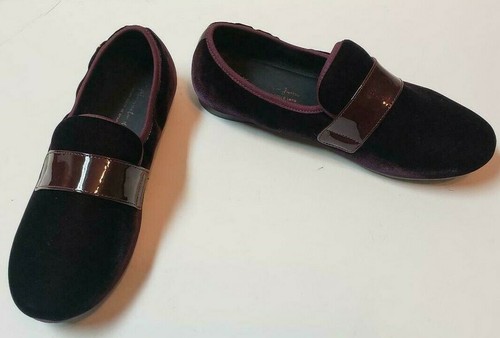 NIB Beautiful Designer MANUELA DE JUAN Burgundy Velvet Shoes Size 34 SPAIN - Picture 8 of 12
