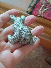 Vintage Hudson Pewter Walrus Very Detailed Figurine