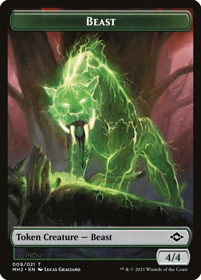 Beast (4/4) MTG Modern Horizons 2 Token NM x4 Playset - Magic Card | eBay