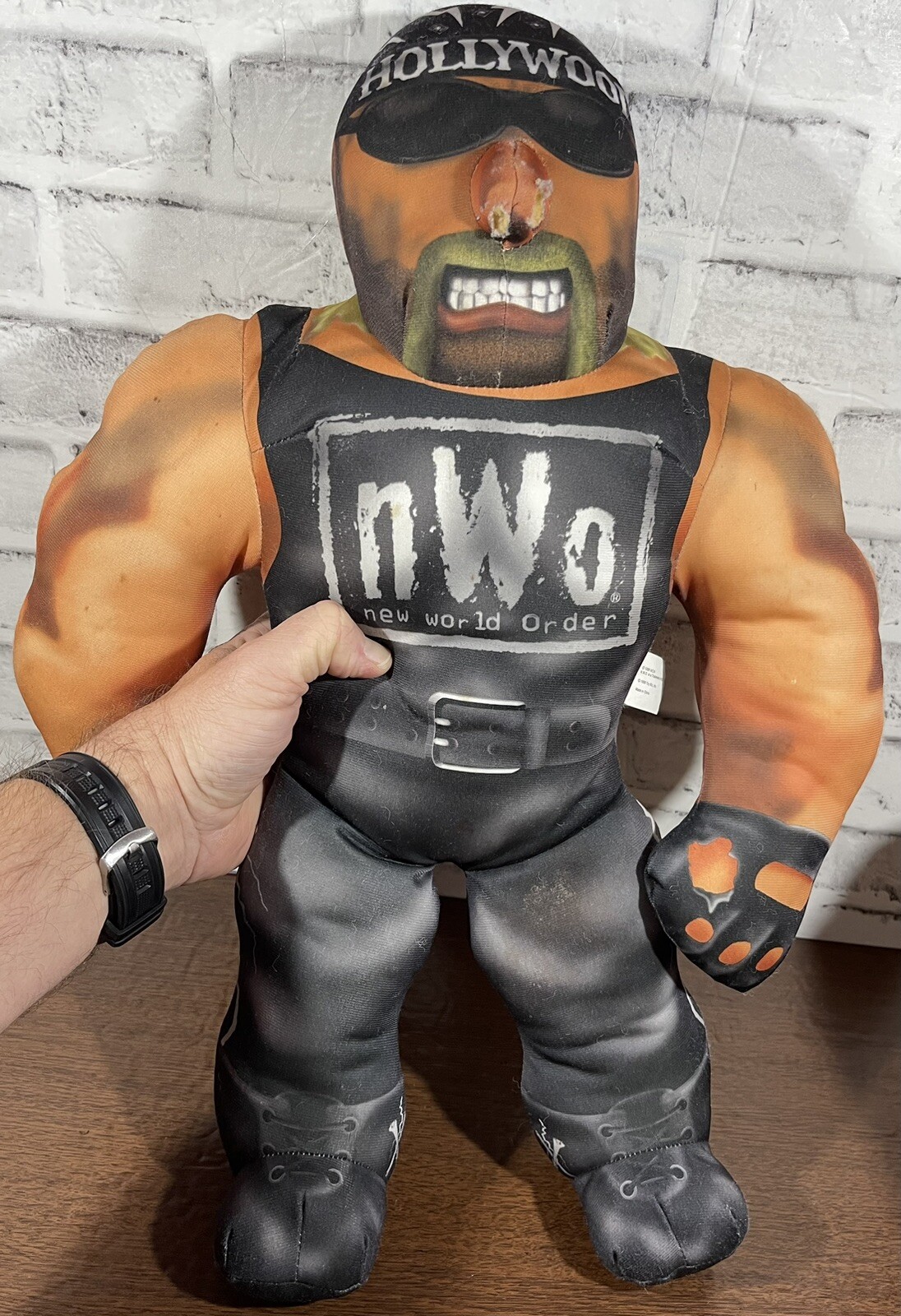 1998 WCW NWO Bashin Brawler Hollywood Hulk Hogan Wrestling Buddy