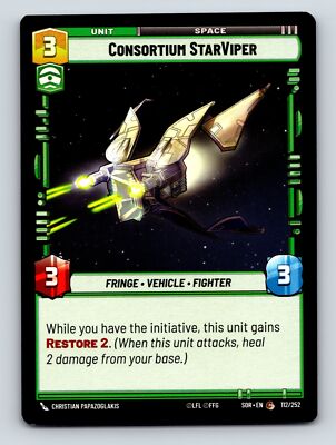 Consortium StarViper Fringe Vehicle Fighter Unit Space Restore 3C 3H 3P