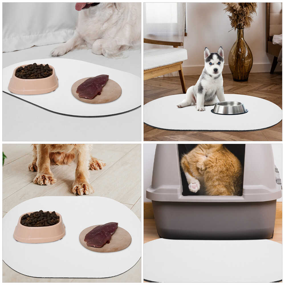 Absorbent Pet Feeding Mat Food Bowl Placemat Water Bowl Mat Nonslip Dog