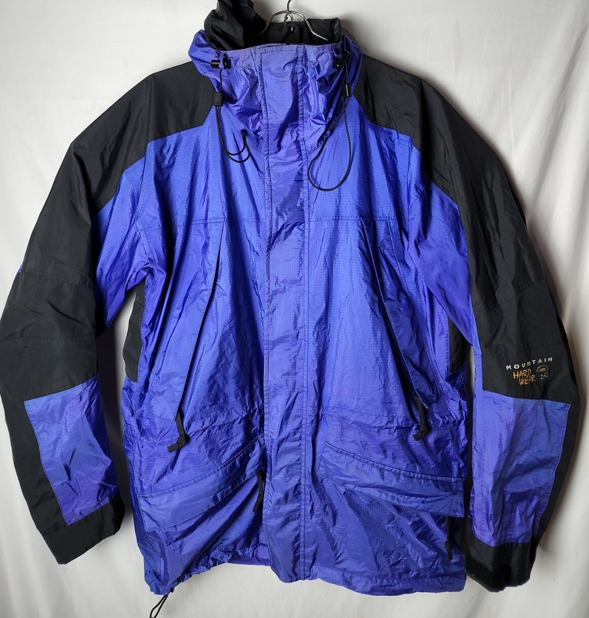 Mountain Hard Wear Men L Blue Full Zip Parka Windbreaker Winter Sports