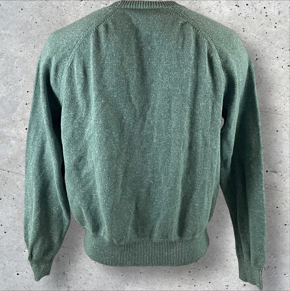 Jack Spade Sweater Men’s 2XL Dawson Crew Neck Cotton Linen Knit Preppy D40 - Image 2 of 4