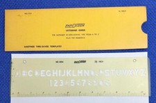 Engineering - RapiDesign Lettering Guide - No. 954 - Vintage