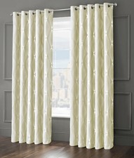 Thermal Insulated Sun Block Out Curtain Pair Ready Made Eyelet Ring Top 3 Pass