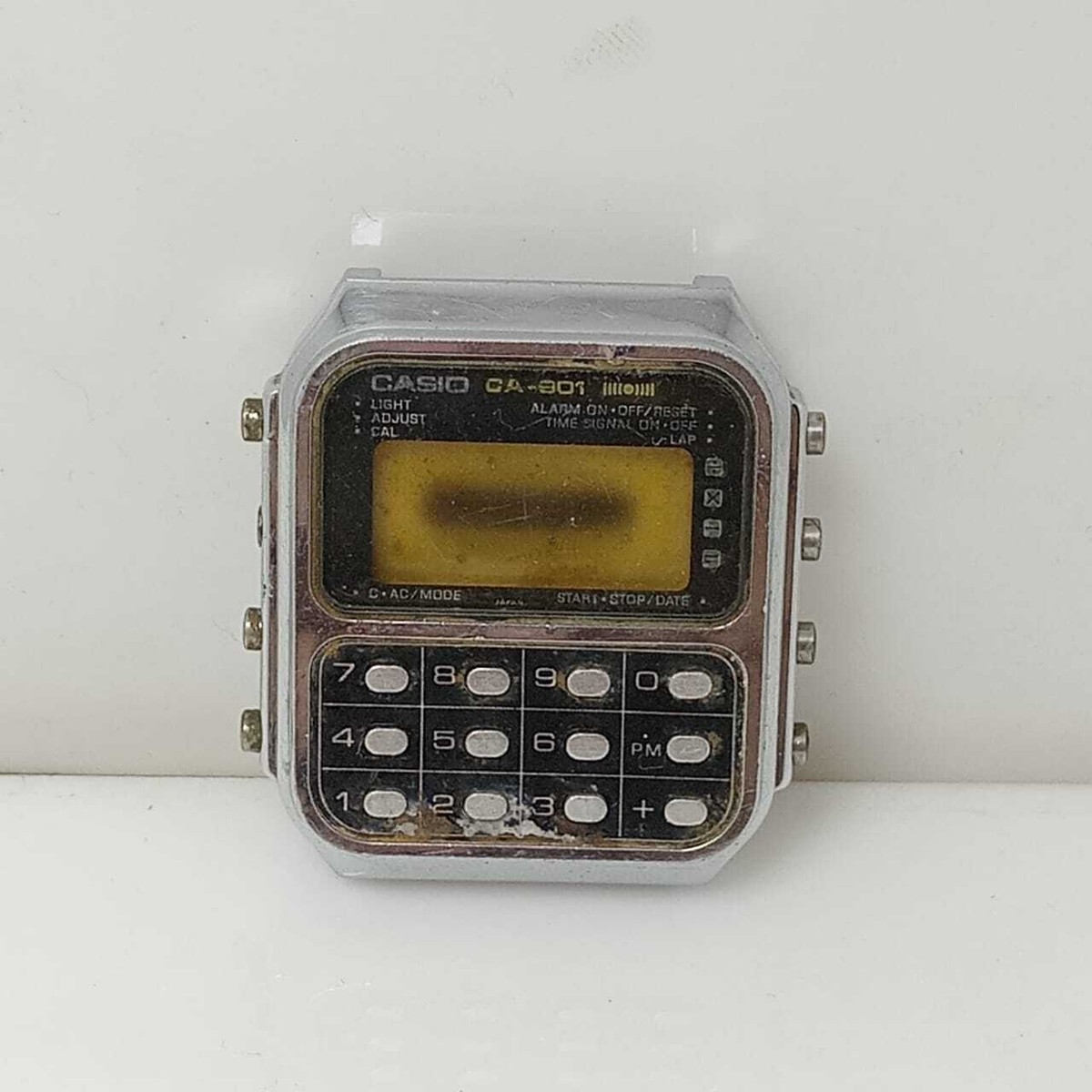 【ジャンク】CASIO カシオ CA-901 Casio CA-901 Calculator 134 Quartz Vintage Men's Watch For Parts