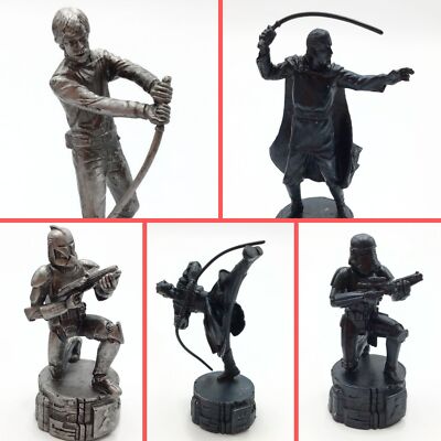 U-PICK: Star Wars Saga Edition Chess Black Silver Replacement Figure Piece Part