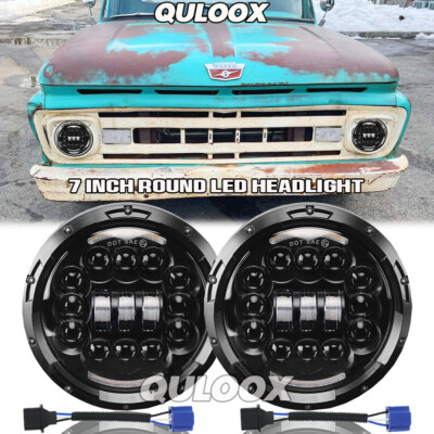 7 Inch round LED Headlights For 1953-1977 Ford F 100 F 250 F 350 Pickup