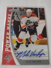 2006-07 UPPER DECK UD POWER PLAY MIKE VAN RYN POWER MARKS AUTOGRAPH AUTO