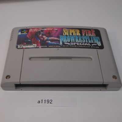 Super Fire Pro-Wrestling - Version Japonaise Super Famicom - Jeu Complet - État Correct