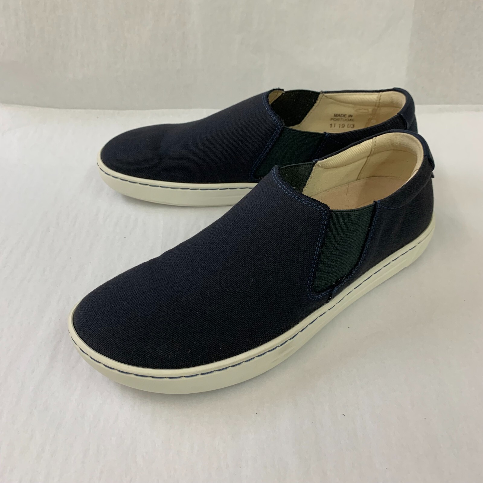 Birkenstock New w/ Box Barrie Navy Textile Narrow Width - Select Size image 3