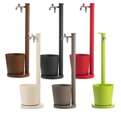 Fontana Alluminio Belfer 42SRV con Doppio Rubinetto e Vaschetta Made in Italy