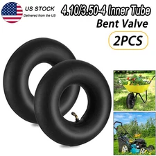 2Pcs 4.10 3.50-4" Inner Tube 410/350-4 for Hand Truck/ Dolly / Snowblower Tire