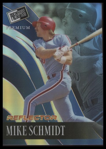 💥 2024 Blattpresseausweis Premium blau Reflektor Mike Schmidt RB-64 - Serie #6/20