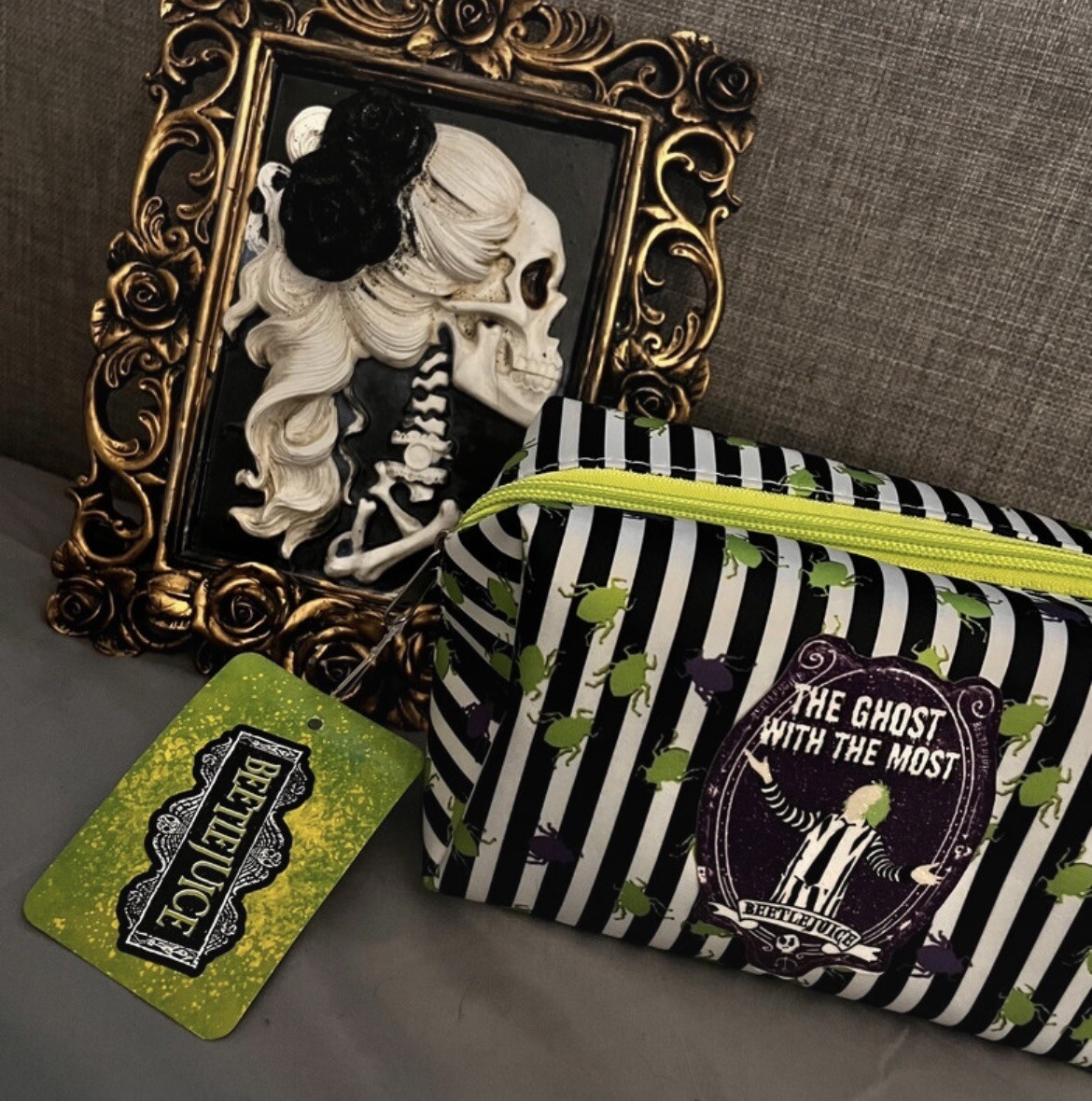 Beetlejuice Cosmetic Bag Brand New With Tags Skinny Dip Ghost With The Most
