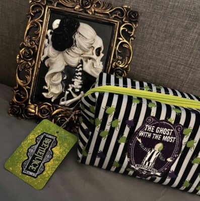 Beetlejuice Cosmetic Bag Brand New With Tags Skinny Dip Ghost With The Most  UK