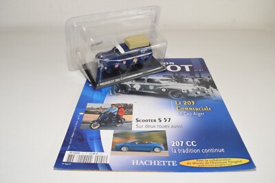 A40 1:43 NOREV HATCHET PEUGEOT 203 COMMERCIAL 1951 LE CAP MIB +MAGAZINE