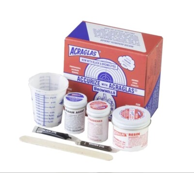 Brownells Acraglas Two Rifle Bedding Kit Proven Gunsmith Quality Easy To Use!!